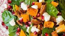 Butternut Squash Spinach Salad