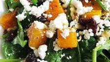 Butternut Squash Spinach Salad