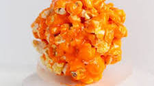 Candy Corn Popcorn Balls