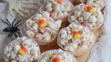 Candy Corn Popcorn Balls Recipe