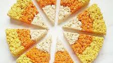 candy corn rice krispie treats