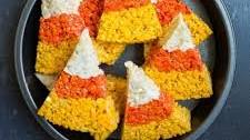Candy Corn Rice Krispies Treats