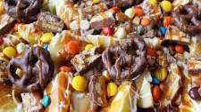 Candy Madness Caramel Apple Nachos