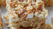 Caramel Rice Krispie Treats