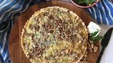 Caramelized Onion, Blue Cheese, Walnut Tart