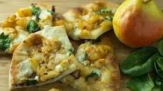 Caramelized Pear and Gorgonzola Flat Bread