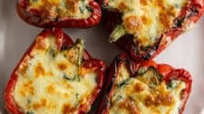 Cheesy Spinach Stuffed Peppers