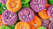 Chewy Monster Eyeball Sugar Cookies