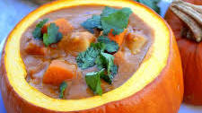 Chicken, Peanut Butter and Pumpkin Stew