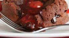 Chocolate Cherry Lava Cakes