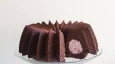 Chocolate Desserts: Chocolate Bundt with White Chocolate-Raspberry Cream