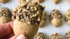 Chocolate Dipped Walnut Acorn Cookies