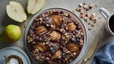 Chocolate Hazelnut Pear Cake