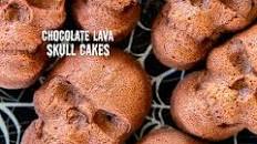 Chocolate Lava Skull Cakes
