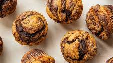Chocolate Pumpkin Swirl Muffins