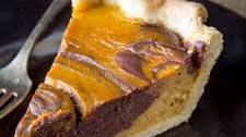 Chocolate Swirl Pumpkin Pie