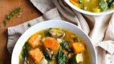 Comforting Autumn Vegetable Soup (Vegan or Paleo)