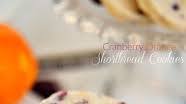 Cranberry Orange Shortbread Cookies