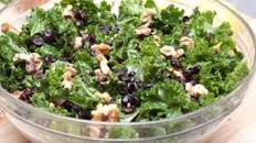 Cranberry Walnut Kale Salad