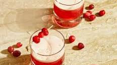Cranberry whiskey sour
