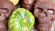 Double Chocolate Pumpkin Cinnamon Skull Cakes