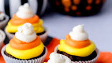 Easy Candy Corn Cupcakes