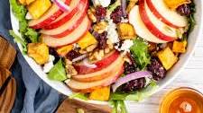 Easy Cranberry Harvest Salad with Apple Cider Vinaigrette
