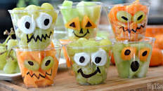 Easy Halloween Fruit Cups