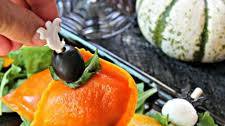 Easy Halloween Ravioli Skewers