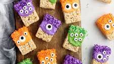 Easy Rice Krispie Monster Treats