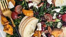 Fall Harvest Kale Salad
