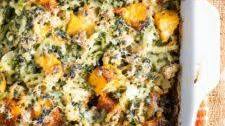 Fall Potluck Casserole with Turkey and Squash