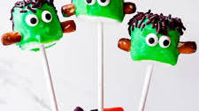 Frankenstein Halloween Marshmallows Pops
