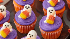 Ghost & Candy Corn Mini Cupcakes