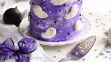 Ghostly Black Velvet Cake