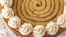 Giant Cinnamon Roll Cookie Cake