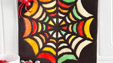 Giant Stained Glass Spider Web Cookie