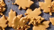 Glazed Maple Leaf Cookies
