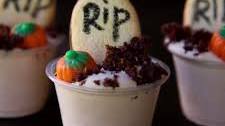 Graveyard Chocolate Pudding Shots