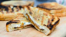 Grilled Cheese with Butternut Squash, Ricotta, Parmesan, Fontina, and Sage