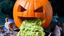 Guacamole puking pumpkin