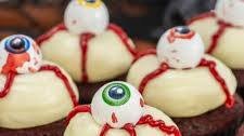 Halloween Eyeball Cupcakes (Red Velvet w/ Cream Cheese Frosting)