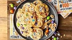 Halloween Monster Eye Walnut Cookies