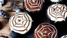 Halloween Spider Web Chocolate Cupcakes Recipe