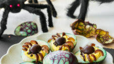 Halloween Spooky Deviled Tea Eggs