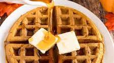Homemade Pumpkin Spice Waffles