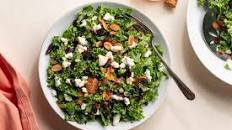 Kale Salad with Cranberries, Almonds, and Goat Cheese