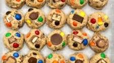 Leftover Halloween Candy Cookie Dough