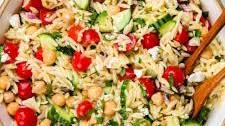 Lemon Orzo Salad with Feta