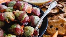 Maple Bacon Wrapped Brussels Sprouts
